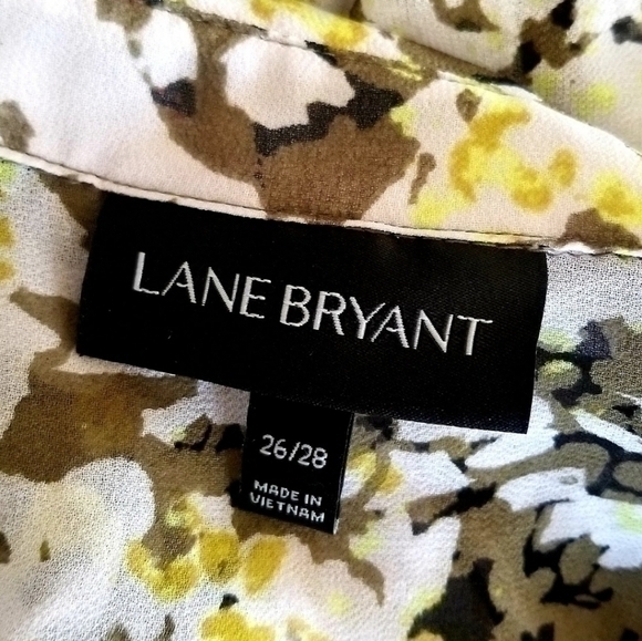 LANE BRYANT SEMI SHEER WATERCOLOR BLOUSE SZ 4X - Picture 9 of 9